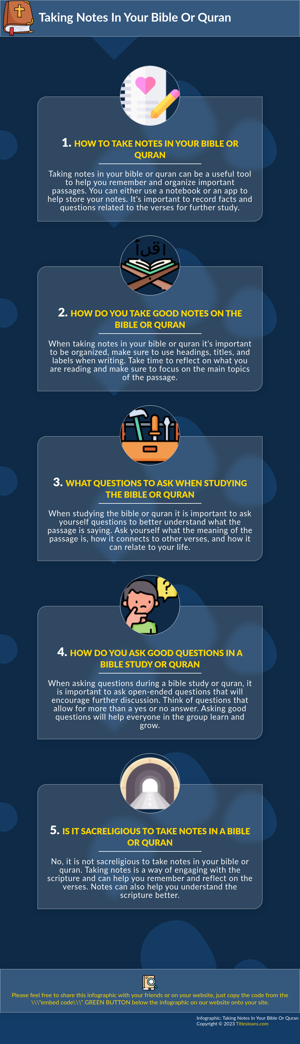 Infographic: Taking Notes In Your Bible Or Quran   