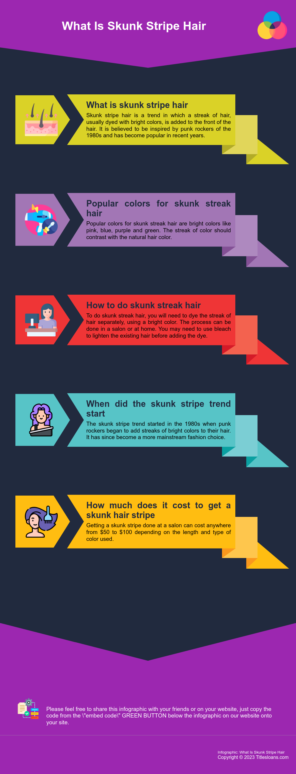 Infographic: What Is Skunk Stripe Hair 